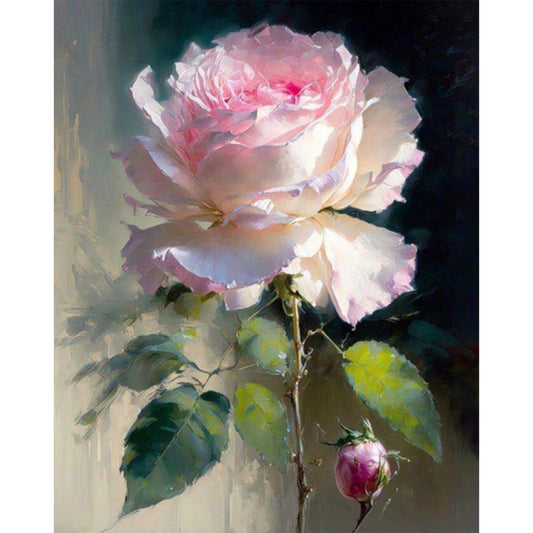 Rose - Full 11CT Stamped Cross Stitch 45x55CM - Huacan