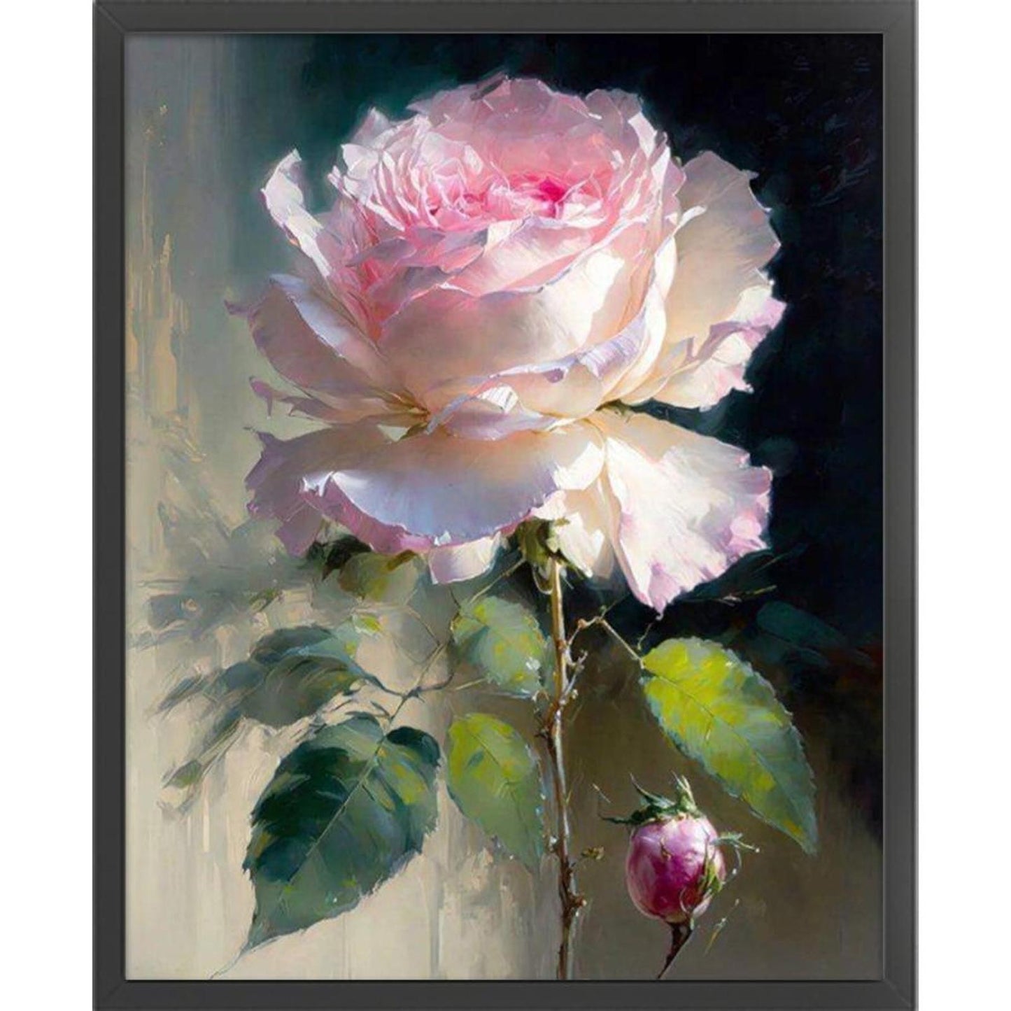 Rose - Full 11CT Stamped Cross Stitch 45x55CM - Huacan