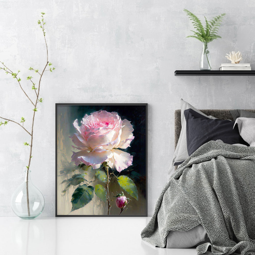 Rose - Full 11CT Stamped Cross Stitch 45x55CM - Huacan