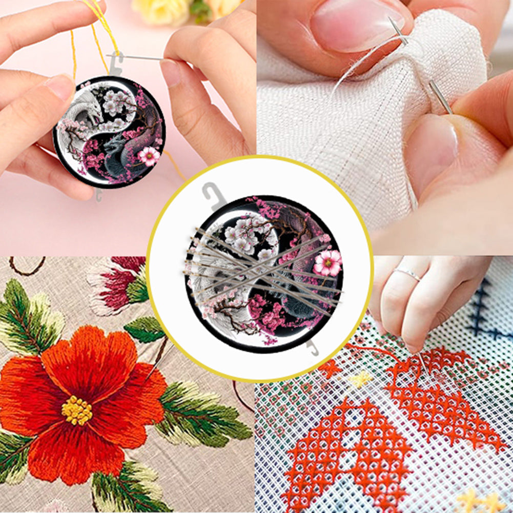 Needle Threader Home Needle Sewing Threader Dragon Embroidery Tool 5x5CM