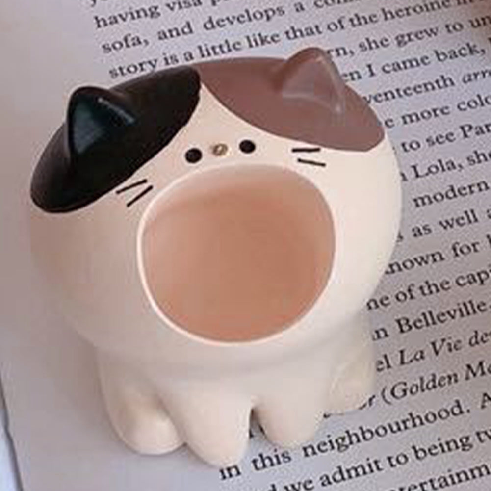 Desktop Organizer Box Cute Pen Holder for DIY Needlework Quilting (Three-Haired)