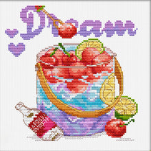 Load image into Gallery viewer, Spring Brand - Dreamlike Starry Sky - 30*30CM 11CT 3 Stamped Cross Stitch
