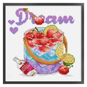 Spring Brand - Dreamlike Starry Sky - 30*30CM 11CT 3 Stamped Cross Stitch