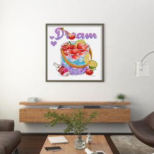 Spring Brand - Dreamlike Starry Sky - 30*30CM 11CT 3 Stamped Cross Stitch