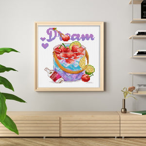 Spring Brand - Dreamlike Starry Sky - 30*30CM 11CT 3 Stamped Cross Stitch