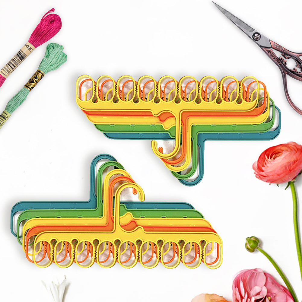 5PCS Cross Stitch Thread Plate Clothes Hanger Sewing Accessories 27.1x12.5CM