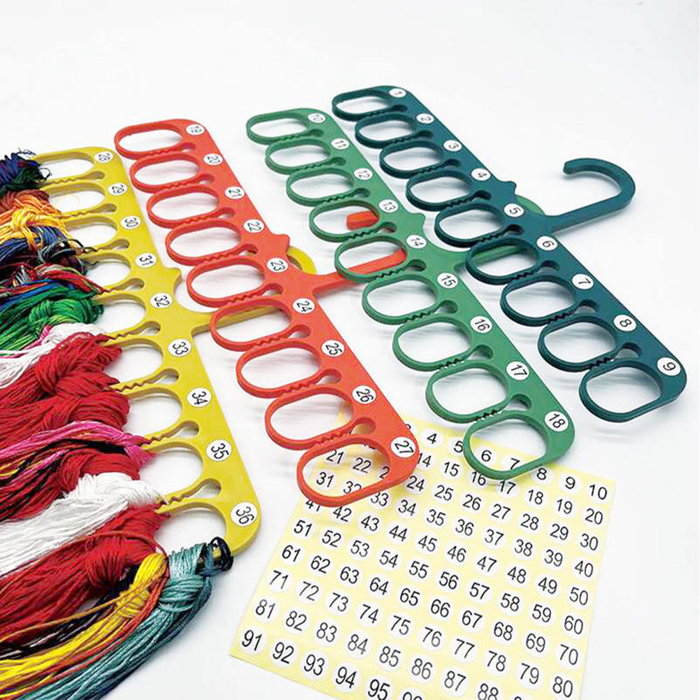 10PCS Cross Stitch Thread Plate Clothes Hanger Sewing Accessories 27.1x12.5CM