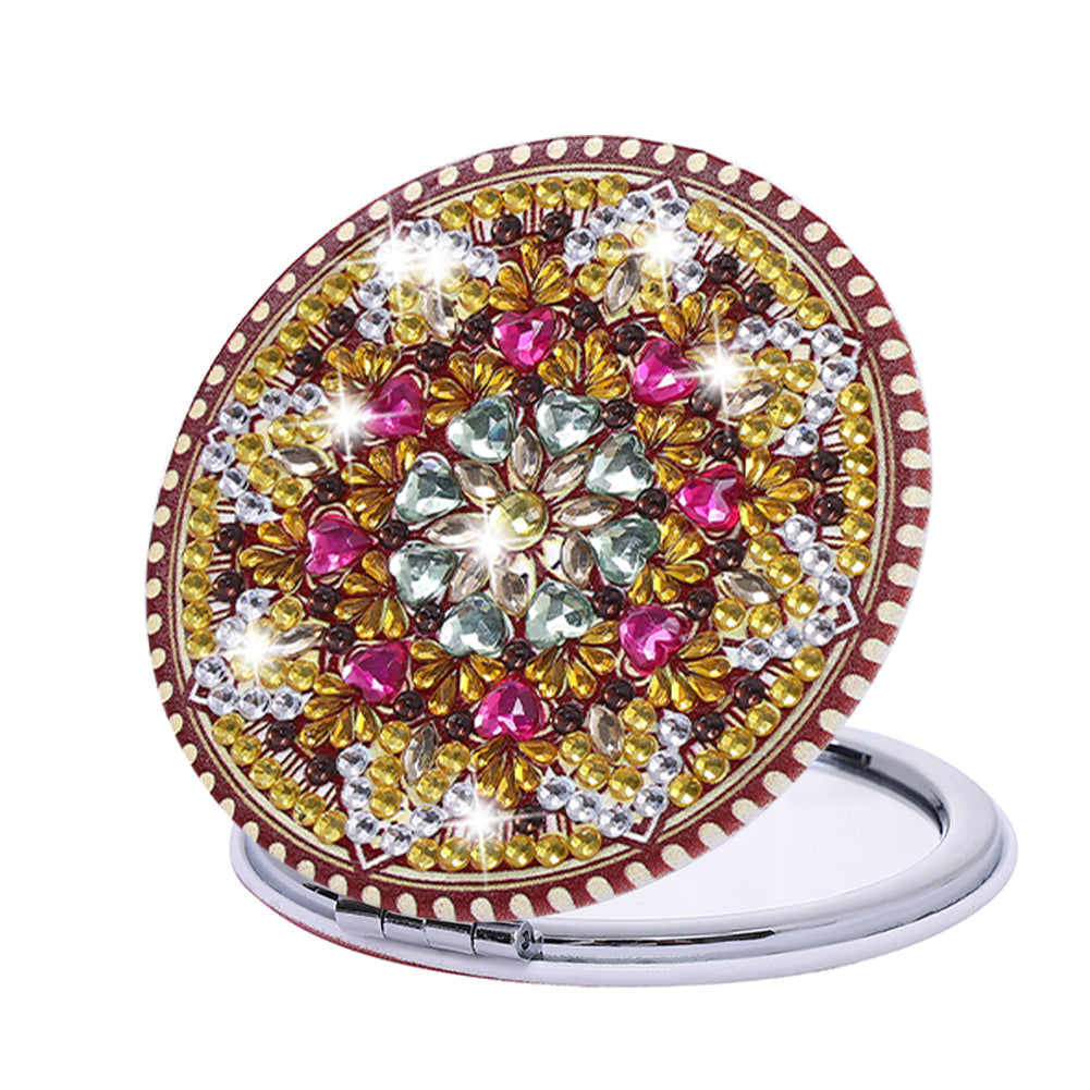 Double Side DIY Datura Diamond Painting Mirror for Adult and Kids