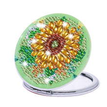 Load image into Gallery viewer, Sunflower Double Side DIY Diamond Painting Makeup Mirror for Girl (043)
