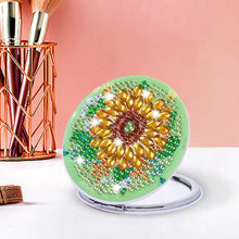 Load image into Gallery viewer, Sunflower Double Side DIY Diamond Painting Makeup Mirror for Girl (043)
