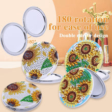 Load image into Gallery viewer, Sunflower Double Side DIY Diamond Painting Makeup Mirror for Girl (043)
