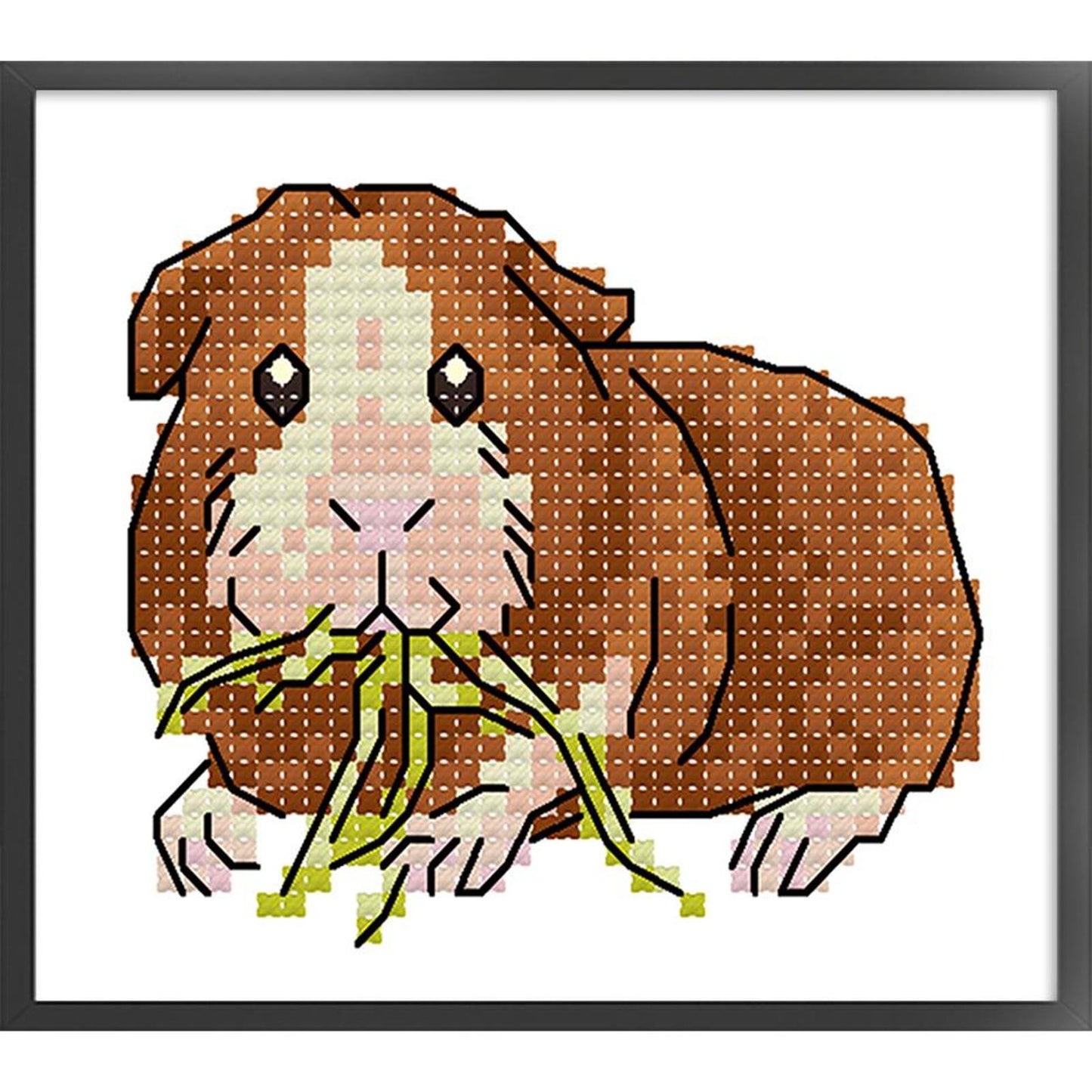 Hamster - Partial 14CT Stamped Cross Stitch 11x9CM - Joy Sunday Backstitch