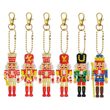 Load image into Gallery viewer, 6pcs Diamond Art Key Rings Hanging Ornaments 5D Cartoon DIY Gifts (YS171)
