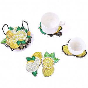 10pcs DIY Crystal Drink Coasters Cup Coasters for Adults Kids (AA1516)