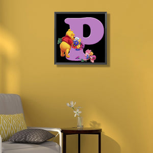 Letter P 30*30CM(Picture) Full Square Drill Diamond Painting