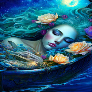 Sleeping Woman 40*60CM(Picture) Full Round Drill Diamond Painting