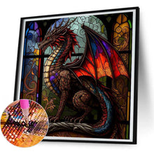 Load image into Gallery viewer, Colorful Dragon Glass Painting 30*30CM(Canvas) Full Round Drill Diamond Painting
