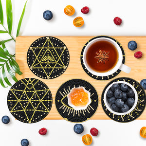 DIY Spot Drill Coaster Ornament 8pcs Cup Coasters for Adults Kids (yt024)