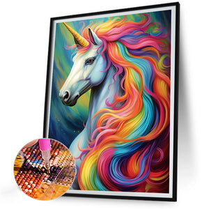 Colorful Horse 30*40CM(Canvas) Full Round Drill Diamond Painting