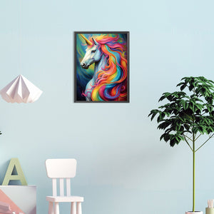 Colorful Horse 30*40CM(Canvas) Full Round Drill Diamond Painting