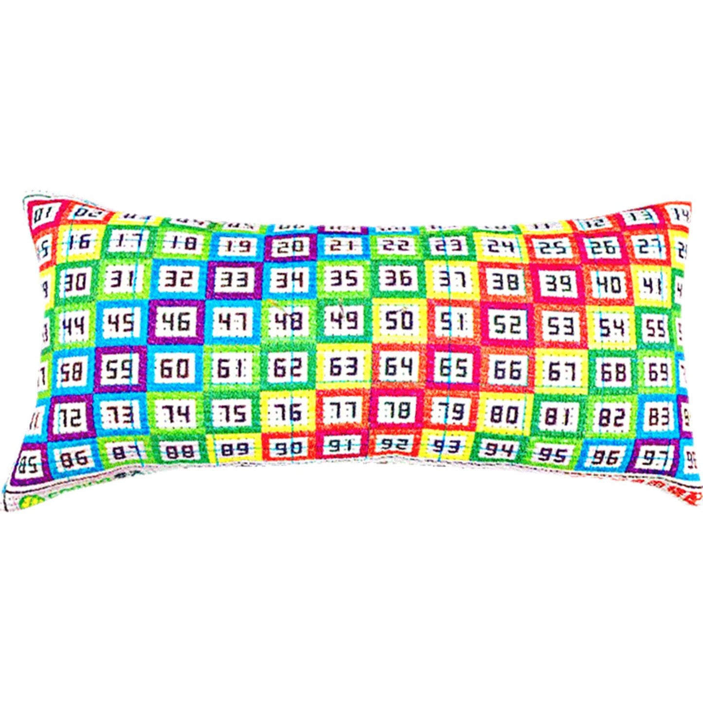 Number 1-98 Cross Stitch Embroidery Pin Cushion Rainbow Accessories DIY