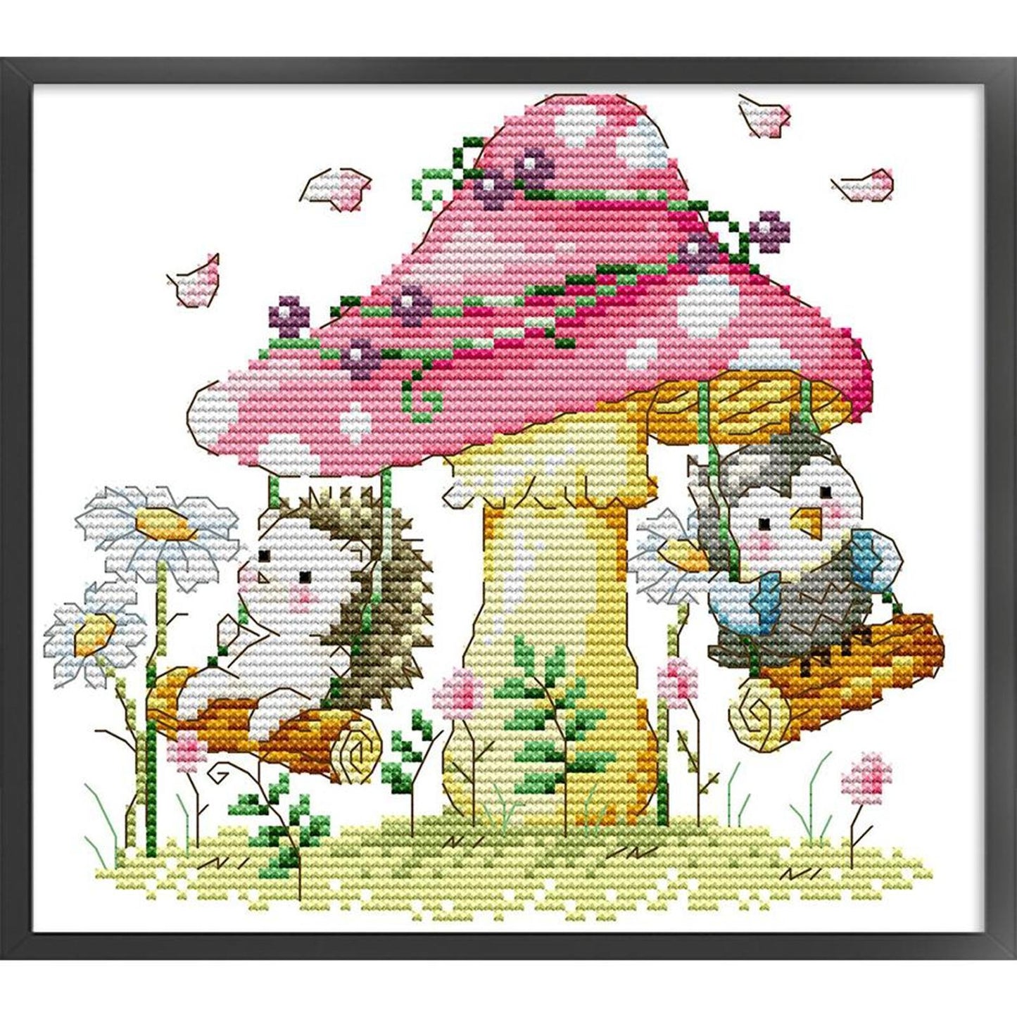 Forest Paradise - Partial 14CT Stamped Cross Stitch 22x19CM - Joy Sunday Backstitch