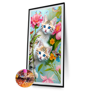 Cat 45*80CM(Canvas) Full Round Drill Diamond Painting