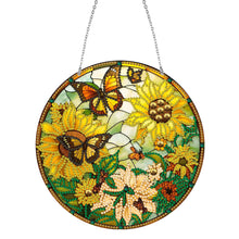 Load image into Gallery viewer, Stained Glass Suncatcher Panel Decorative Home Garden Decoration
