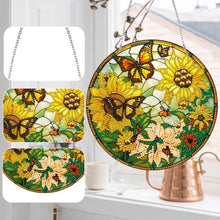 Load image into Gallery viewer, Stained Glass Suncatcher Panel Decorative Home Garden Decoration
