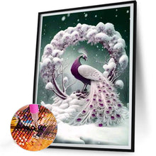 Load image into Gallery viewer, Peacock In The Snow 30*40CM(Canvas) Full Round Drill Diamond Painting
