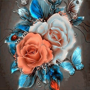 Flowers 30*30CM(Canvas) Full Square Drill Diamond Painting