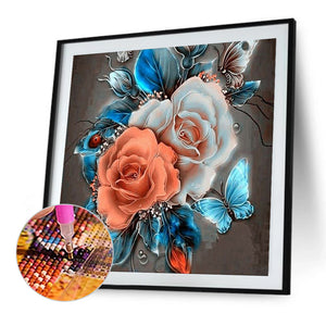 Flowers 30*30CM(Canvas) Full Square Drill Diamond Painting
