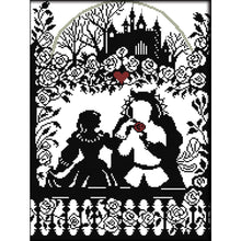 Load image into Gallery viewer, Joy Sunday - Princess And Prince - 33*43CM 14CT 2 Stamped Cross Stitch
