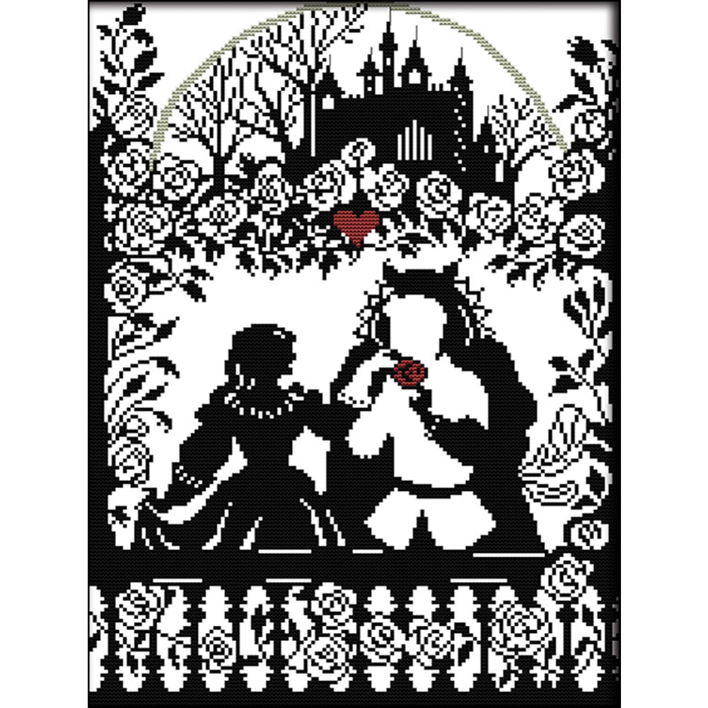 Joy Sunday - Princess And Prince - 33*43CM 14CT 2 Stamped Cross Stitch