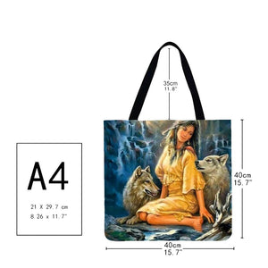 Canvas Bag-Indians 40*40CM