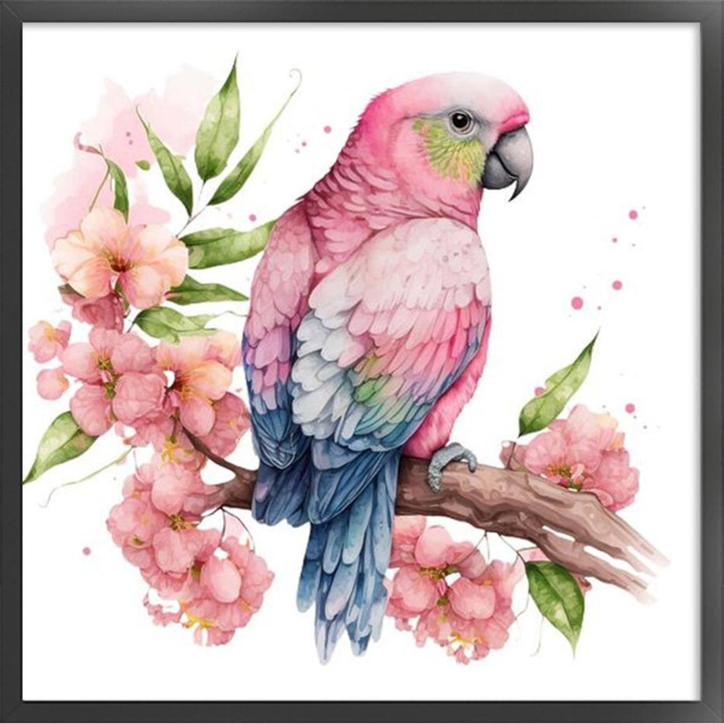 Parrot - Full 18CT Stamped Cross Stitch 20x20CM - Huacan