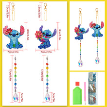 Load image into Gallery viewer, 2pcs Crystal Rhinestone Pendants Cute Diamond Painting Suncatcher
