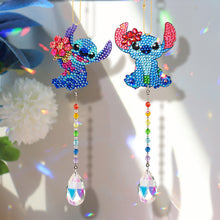 Load image into Gallery viewer, 2pcs Crystal Rhinestone Pendants Cute Diamond Painting Suncatcher
