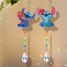 Load image into Gallery viewer, 2pcs Crystal Rhinestone Pendants Cute Diamond Painting Suncatcher

