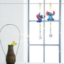 Load image into Gallery viewer, 2pcs Crystal Rhinestone Pendants Cute Diamond Painting Suncatcher
