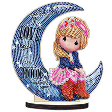 Load image into Gallery viewer, Crystal Diamond Ornament Wooden Point Drilling Ornament Kids Gift (MBJ005)
