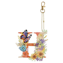 Load image into Gallery viewer, DIY Diamond Art Key Rings Lettter Keychain Supplies Gift for Kids
