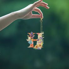 Load image into Gallery viewer, DIY Diamond Art Key Rings Lettter Keychain Supplies Gift for Kids
