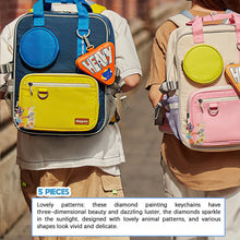 Load image into Gallery viewer, DIY Diamond Art Key Rings Lettter Keychain Supplies Gift for Kids
