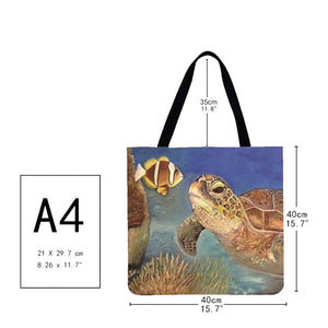 Canvas Bag-Sea Turtle 40*40CM