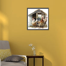 Load image into Gallery viewer, Chicken Coop 30*30CM(Canvas) Full Round Drill Diamond Painting
