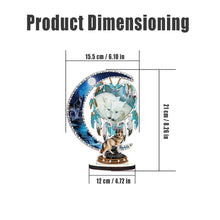 Load image into Gallery viewer, DIY Table Ornament Art Crafts Wooden Desk Diamonds Wolf Kids Gift

