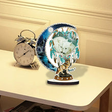 Load image into Gallery viewer, DIY Table Ornament Art Crafts Wooden Desk Diamonds Wolf Kids Gift
