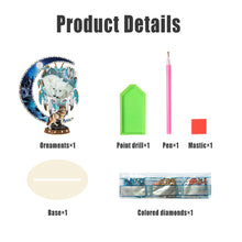 Load image into Gallery viewer, DIY Table Ornament Art Crafts Wooden Desk Diamonds Wolf Kids Gift
