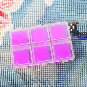 DIY Diamond Painting Wax 2x2cm 30pcs  Clay Wax Tool Set(Purple)